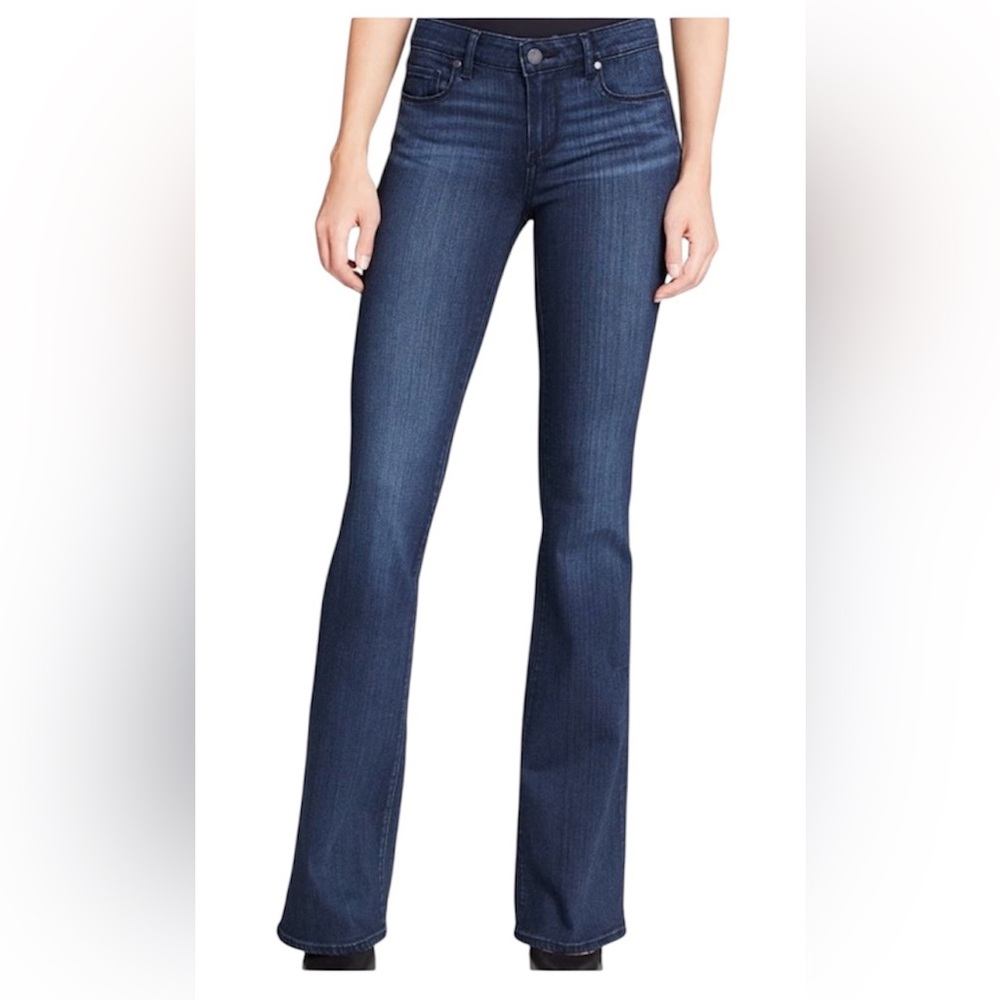 PAIGE Dark Blue Flare Jeans